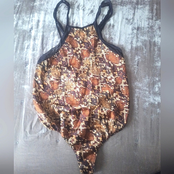 NWOT- Free People Intimately Nights Out High-Neck Bodysuit - Picture 3 of 10